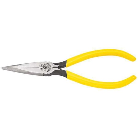 Needle Nose Plier 7 5/8 in. Serrated by USA Klein Solid Joint Pliers