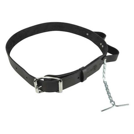 32 40" Electrician's Tool Belt Black Leather 1 1/2" W by USA Klein Tool & Work Belts Aprons & Suspenders