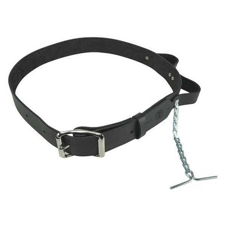 38 46" Electrician's Tool Belt Black Leather 1 1/2" W by USA Klein Tool & Work Belts Aprons & Suspenders