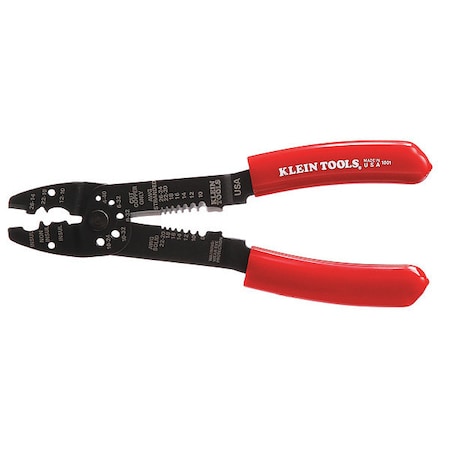 Wire Stripper 22 to 8 AWG 8 1/2 In by USA Klein Wire Strippers Crimpers Cable Slitters