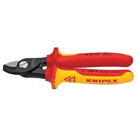 Insulated Cable Shear Cut 6 1/2 In by USA Knipex Cable & Wire Crimping Tools