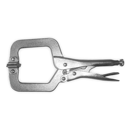 Locking C Clamp 10" 3 1/8Cap 2 1/4Throat by USA Westward Locking Clamps