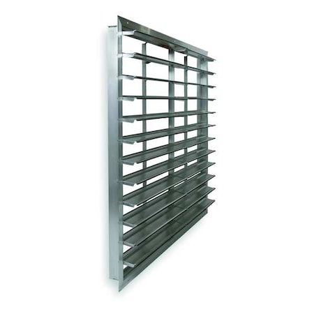 Exhaust Shutter dbl Panel 48 In Aluminum by Dayton in US