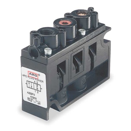 Solenoid Air Control Valve 1/4 In 12VDC Type A222SS 012 D by USA ARO Pneumatic Solenoid Air Control Valves