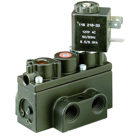 Solenoid Air Control Valve 1/4 In 120VAC Type A212SS 120 A by USA ARO Pneumatic Solenoid Air Control Valves