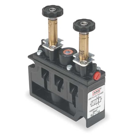 Solenoid Air Control Valve 1/4 In 4 Way Type A222SD 000 N by USA ARO Pneumatic Solenoid Air Control Valves