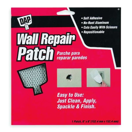 Wall Repair Patch Self Adhesive 6 x 6 In by USA DAP Drywall Specialty Tool Accessories