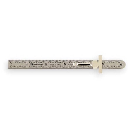 Rule Pocket Clip Metric 6 In by USA Johnson Carpenter's & Mechanic's Pencils