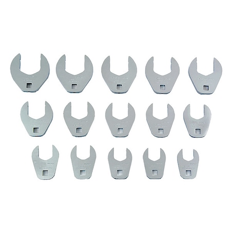 Crowfoot Sockt Set Opn End 1/2" Dr 15 Pc by USA Proto Crowfoot Socket Wrenches