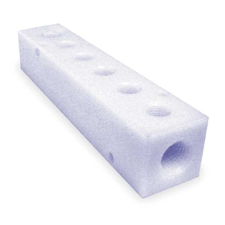 Manifold Plastic NPT 3/8 In. 5 5/8 In. L by USA Pneumadyne Pneumatic Manifolds