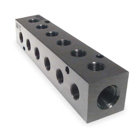 Manifold 90 Metal NPT 1/2 In. Type M30 375 6 90 by USA Pneumadyne Pneumatic Manifolds