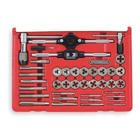 Tap and Die Set 40 pc Carbon Steel Type 21749 by USA Vermont Tap & Die Sets