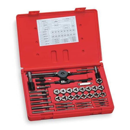 Tap and Die Set 5/16 to 1/2 In 40 pc by USA Vermont Tap & Die Sets