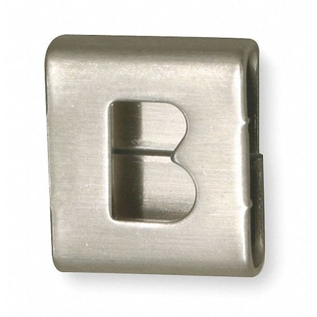 Ltr B Tag 0.446 x 0.376 In Sil Sq PK25 by USA Band It Hose Crimpers