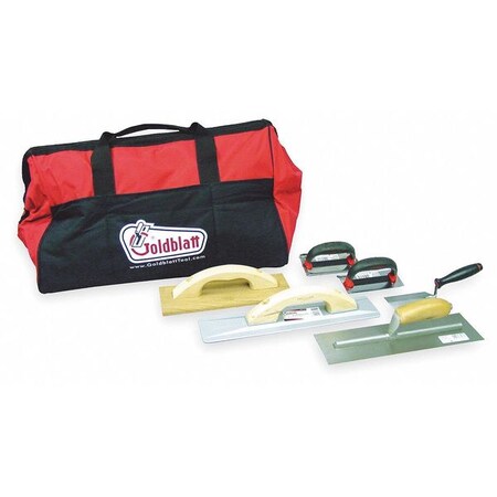 Concrete Apprentice Tool Kit 6 Pc by USA Goldblatt Concrete Finishing Tools
