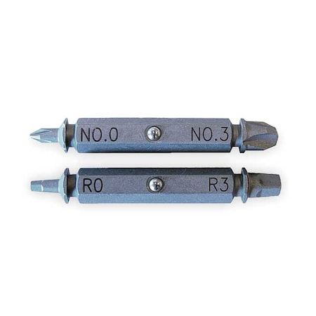 Screwdriver Replacement Bit Set PK2 Type 9BP SL 2A B by USA Megapro Screwdriver Bits