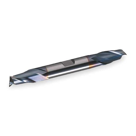 End Mill Co TiCN 1/4 2 FL dbl Sq End CC by USA Cleveland Cobalt End Mills