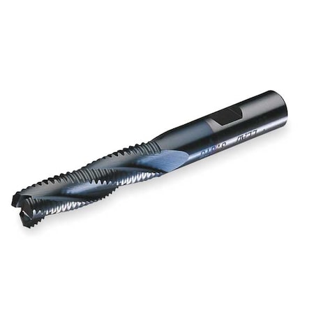 End Mill Roughing Co TiCN 1/2 4 FL Sq Type C31299 by USA Cleveland Cobalt End Mills