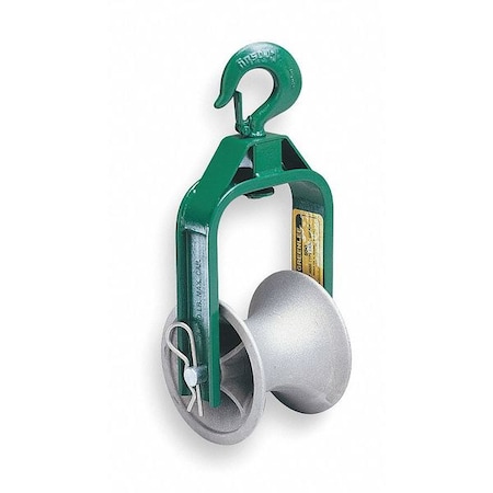 Cable Puller Sheave Hook Type 12 In by USA Greenlee Cable Pullers