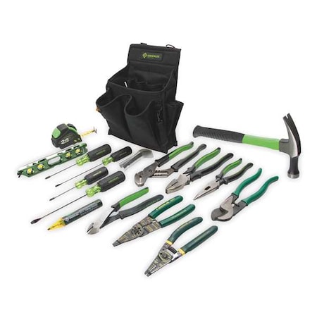 General Hand Tool Kit No. of Pcs. 17 Type 0159 12 by USA Greenlee General Hand Tool Kits