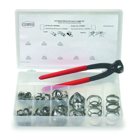 Hose Clamp Assortment by USA Oetiker Pneumatic Hose Clamps