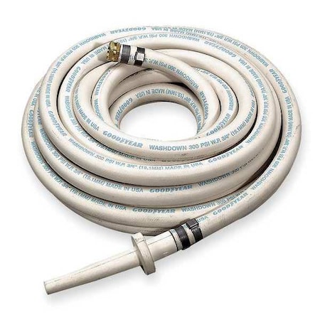 3/4" ID x 50 ft EPDM Coupled Washdown Hose WT by USA Value Brand Air Compressor Industrial Hoses