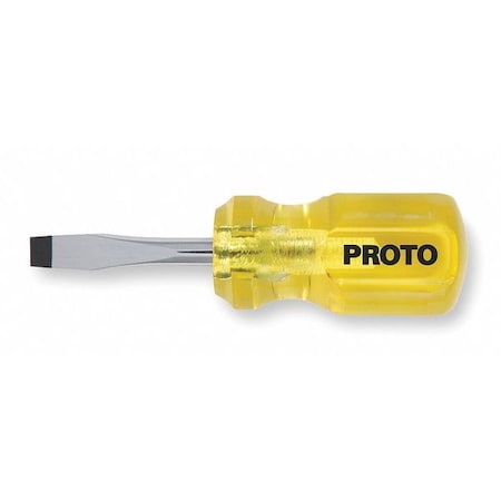 Screwdriver Slotted 1/4x1 1/2 In Round Type J9652C by USA Proto Screwdriver Sets
