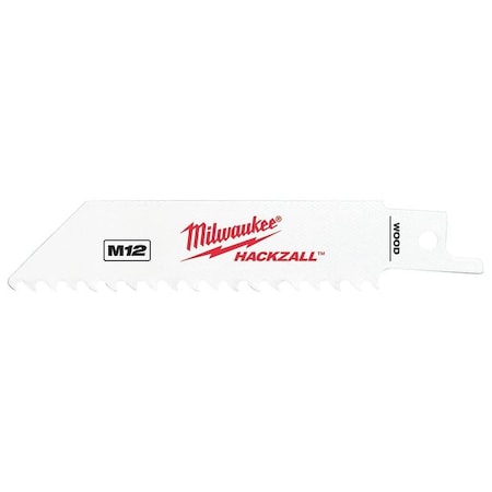 4" L Hackzall(TM) Blade 5 pk. Type 49 00 5460 by USA Milwaukee Reciprocating Power Saw Blades
