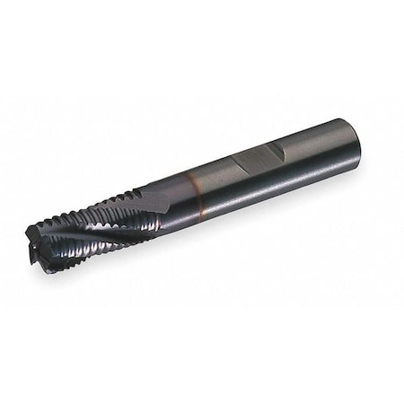 End Mill Roughing Co TiCN 5/8 4 FL Sq Type C31127 by USA Cleveland Cobalt End Mills