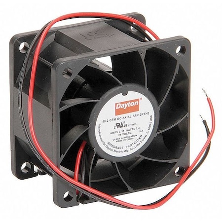 2-3/8" Square Axial Fan 24VDC Model 2RTH3 by Dayton in US