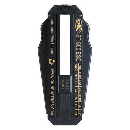 ESD Safe Adjust. Wire Stripper 20 30 AWG by USA OK Industries Wire Strippers Crimpers Cable Slitters