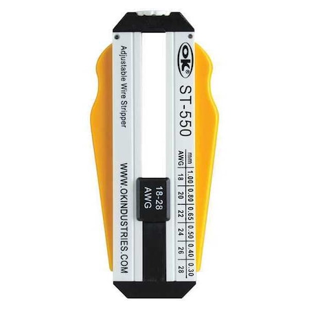 Adjustable Wire Stripper 18 28 AWG by USA OK Industries Wire Strippers Crimpers Cable Slitters