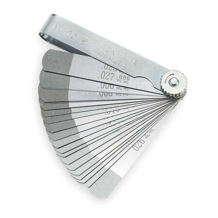 Go No Go Feeler Gauge 22 Blades by USA Blackhawk Precision Measuring Feeler Gauge Sets