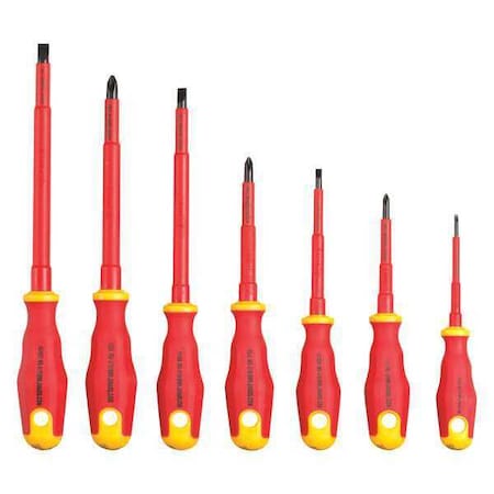 Insulated Screwdriver Set 7 pc. Type TK 70INS by USA Jonard Screwdriver Sets