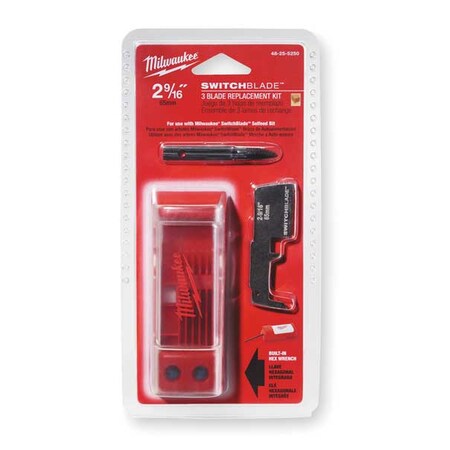 2 9/16" 3 Blade Replacement Kit by USA Milwaukee Wood Drilling Bits