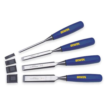 Wood Chisel Set 4 PC 1/4 To 1 In Tip by USA Irwin Wood Chisels