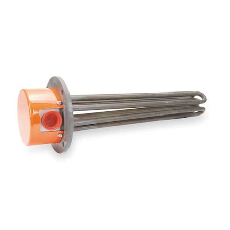 Flanged Immersion Heater 36-9/16 In. L by Tempco in US