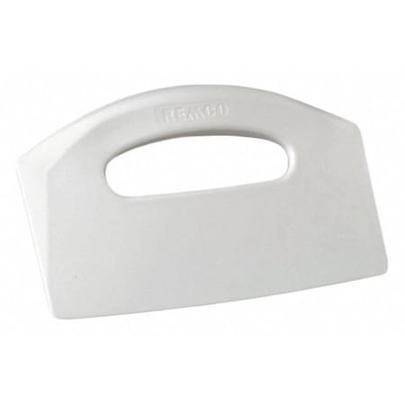 Bench Scraper Poly White 8 1/2 x 5 In by USA Remco Specialty Safety Hand Scrapers