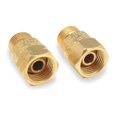 Welding Torch Check Valve Set Brass 2 PC by USA Harris Gas Welder Fittings