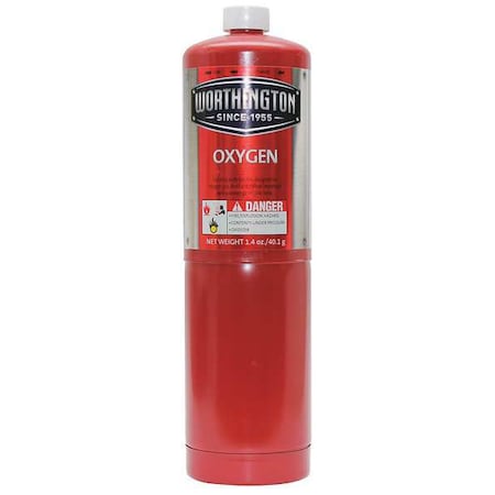 Fuel Cylinder Oxygen 1.4 oz by USA Workrite Welding Fuel Cylinders