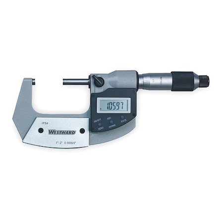 Electronic Micrometer 1 2 In IP54 SPC by USA Westward Micrometers