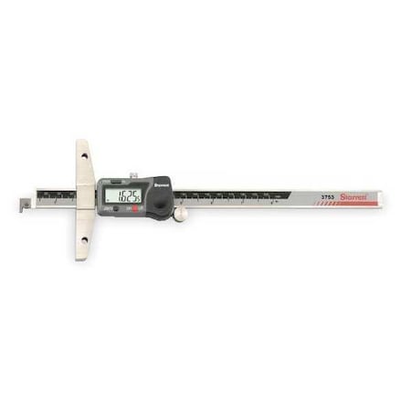 Electronic Depth Gage 6 In 2 3/4 In Base by USA Starrett Micrometers