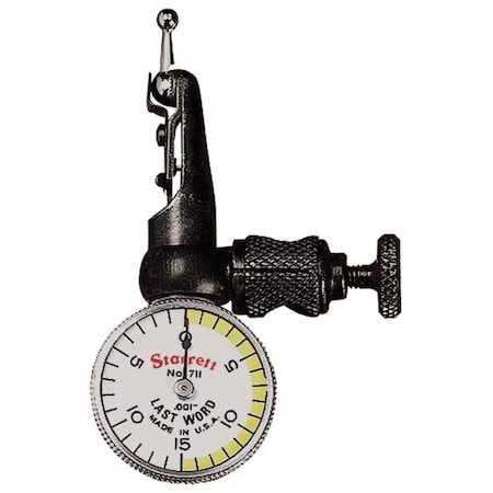 Dial Test Indicator Hori 0 to 0.030 In Type 711FSZ by USA Starrett Precision Measuring Dial Indicators