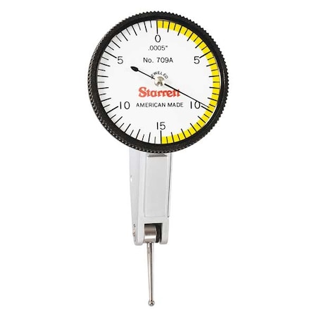 Dial Test Indicator Hori 0 to 0.030 In Type 709AZ by USA Starrett Precision Measuring Dial Indicators