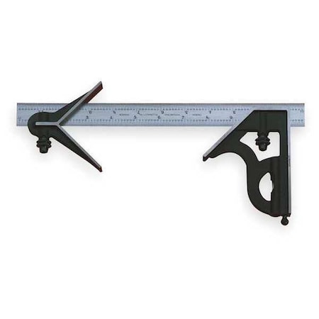 Combination Set 6In 3Pc Blk Smooth by USA Starrett Combination Square Sets & Components
