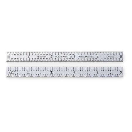 Steel Rule Flexible 6 In 3R Grad by USA Starrett Rulers & Straight Edges