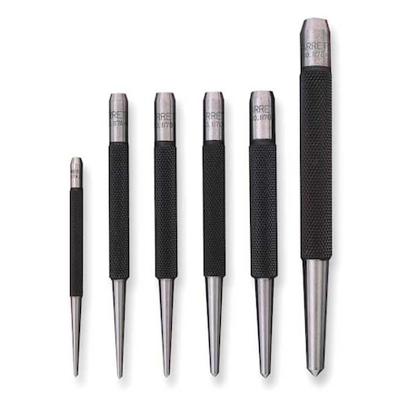 Center Punch Set Steel 5 pcs. by USA Starrett Center Punches