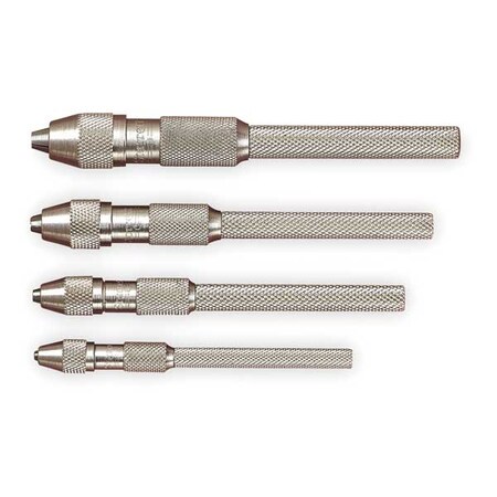 Pin Vise Set 0 0.187 In Nickel 4 Pc by USA Starrett Inspection & Retrieving Pin Vises