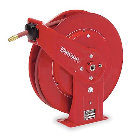 Hose Reel Spring 1/2" 50 ft Type 7850 OLP by USA Reelcraft Pneumatic Spring Return Hose Reels
