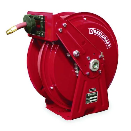 Hose Reel 3/8" 50 ft L 300 psi by USA Reelcraft Pneumatic Spring Return Hose Reels